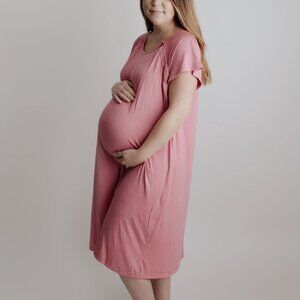 Labor & Delivery Hospital Gown | Snap-Open Nursing & Exam Access - Easy Feeding